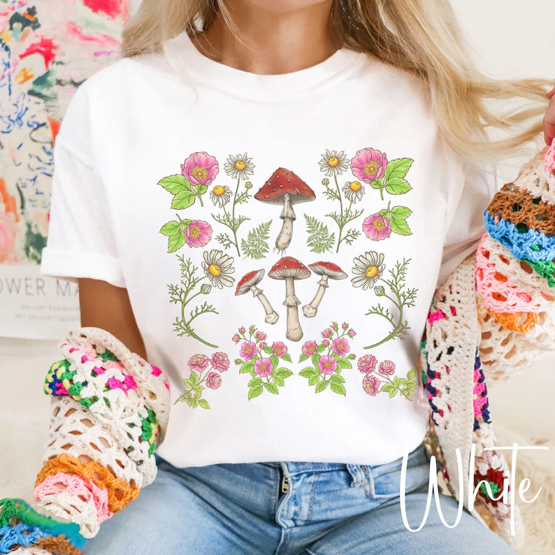 Mushroom Wildflower Tee 2