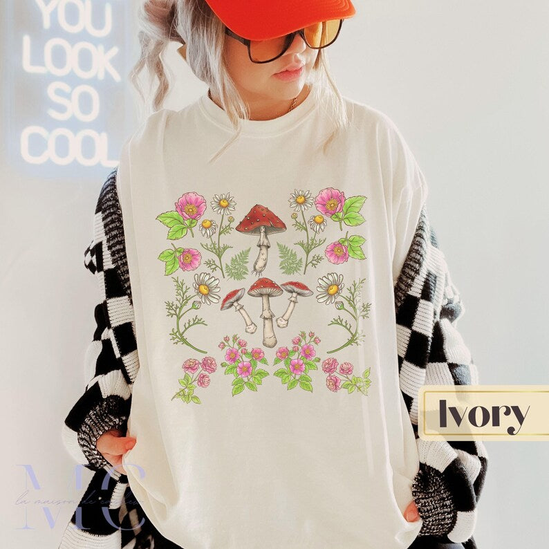 Mushroom Wildflower Tee 2